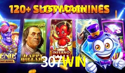 Tela de boas-vindas e lobby de jogos do aplicativo 307WIN